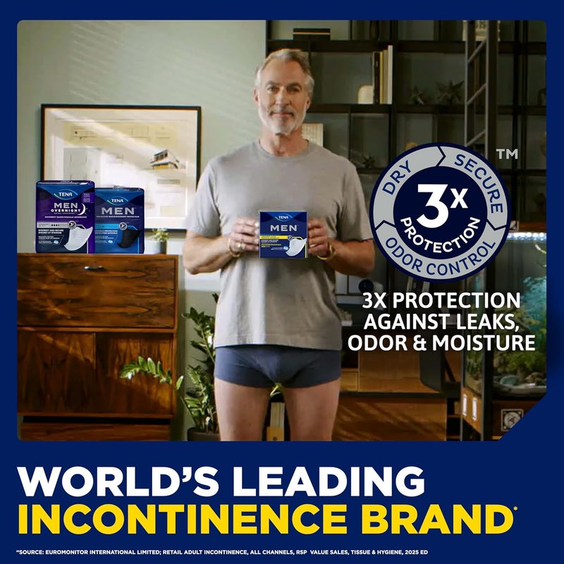 Tena Men Light Incontinence Protective Shield for Men, Bladder Control, Discrete, Light Absorbency, 58 Count - Image 3